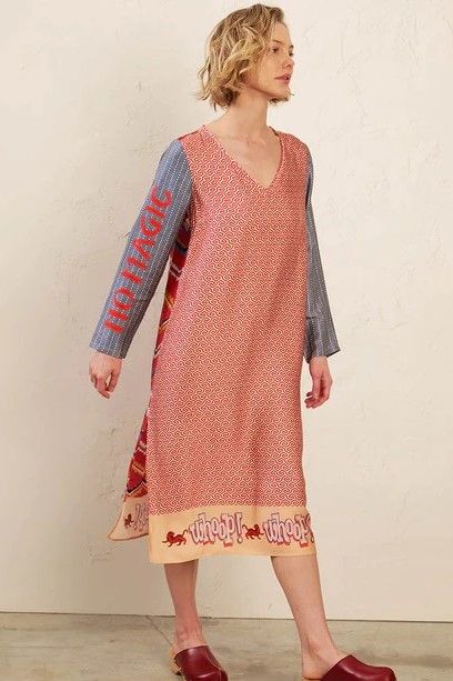 Eve Folk Pop Print Dress