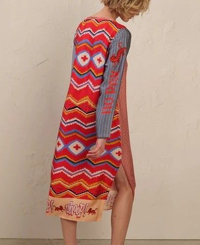 Eve Folk Pop Print Dress