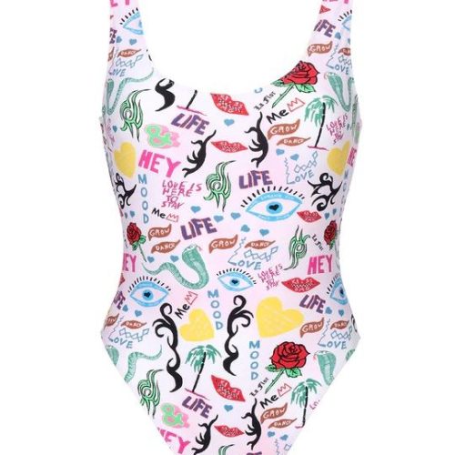 Evil Eye Printed Swimsuit