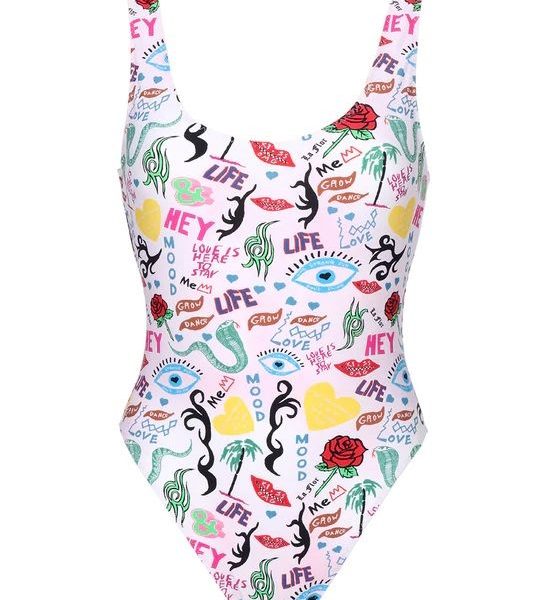 Evil Eye Printed Swimsuit