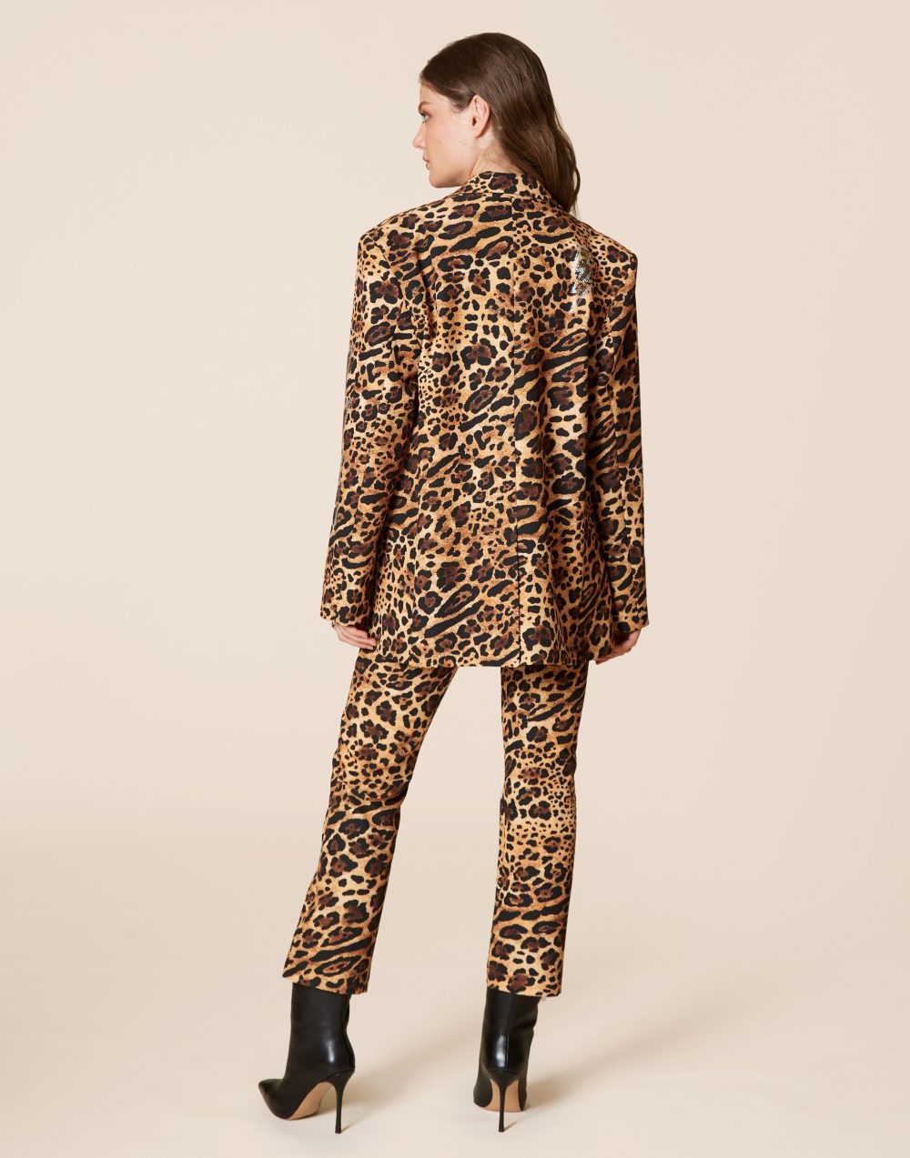 Oversized Leopard Blazer