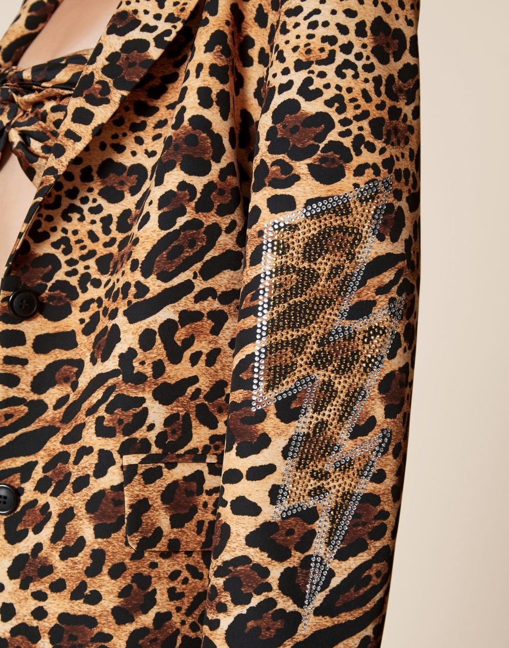 Oversized Leopard Blazer