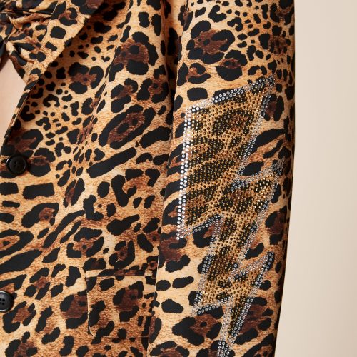 Oversized Leopard Blazer