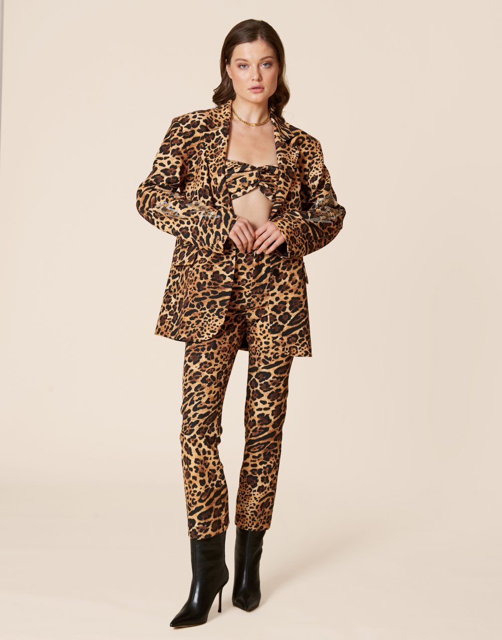 Oversized Leopard Blazer