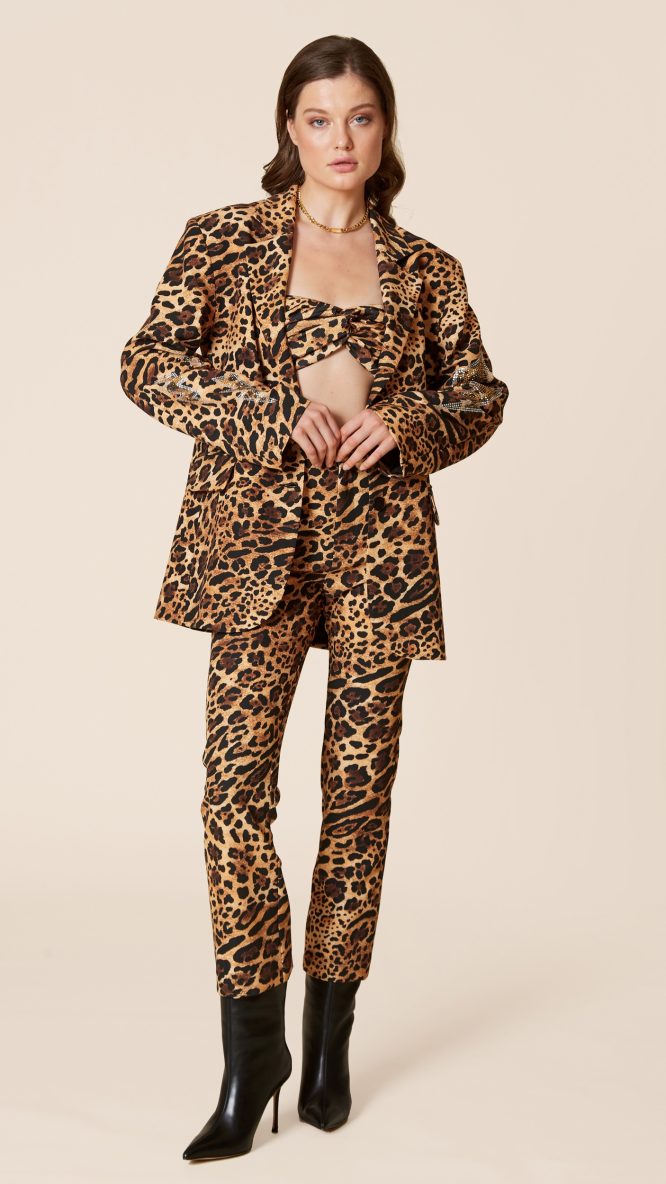 Oversized Leopard Blazer