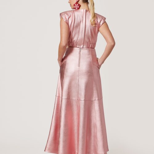 Metalic Pink Sleeveless Top