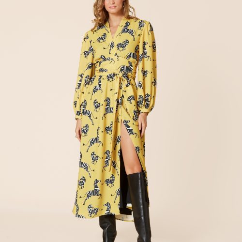 Zebra Yellow Dress