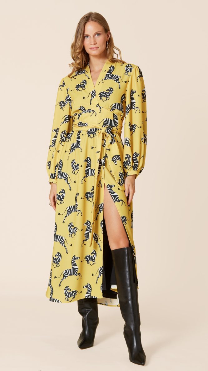 Zebra Yellow Dress