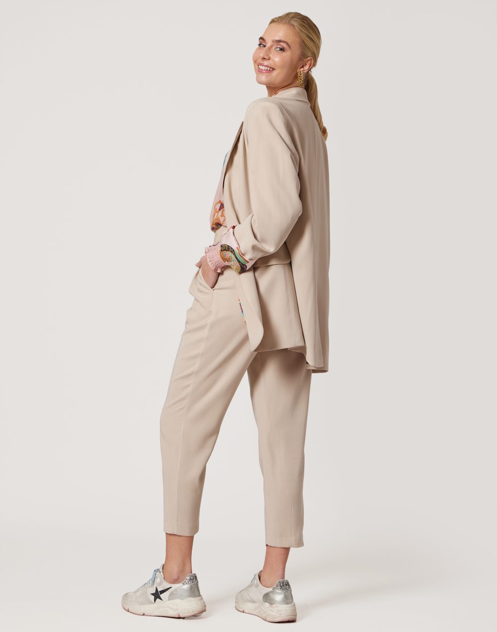 Oversized Beige Blazer