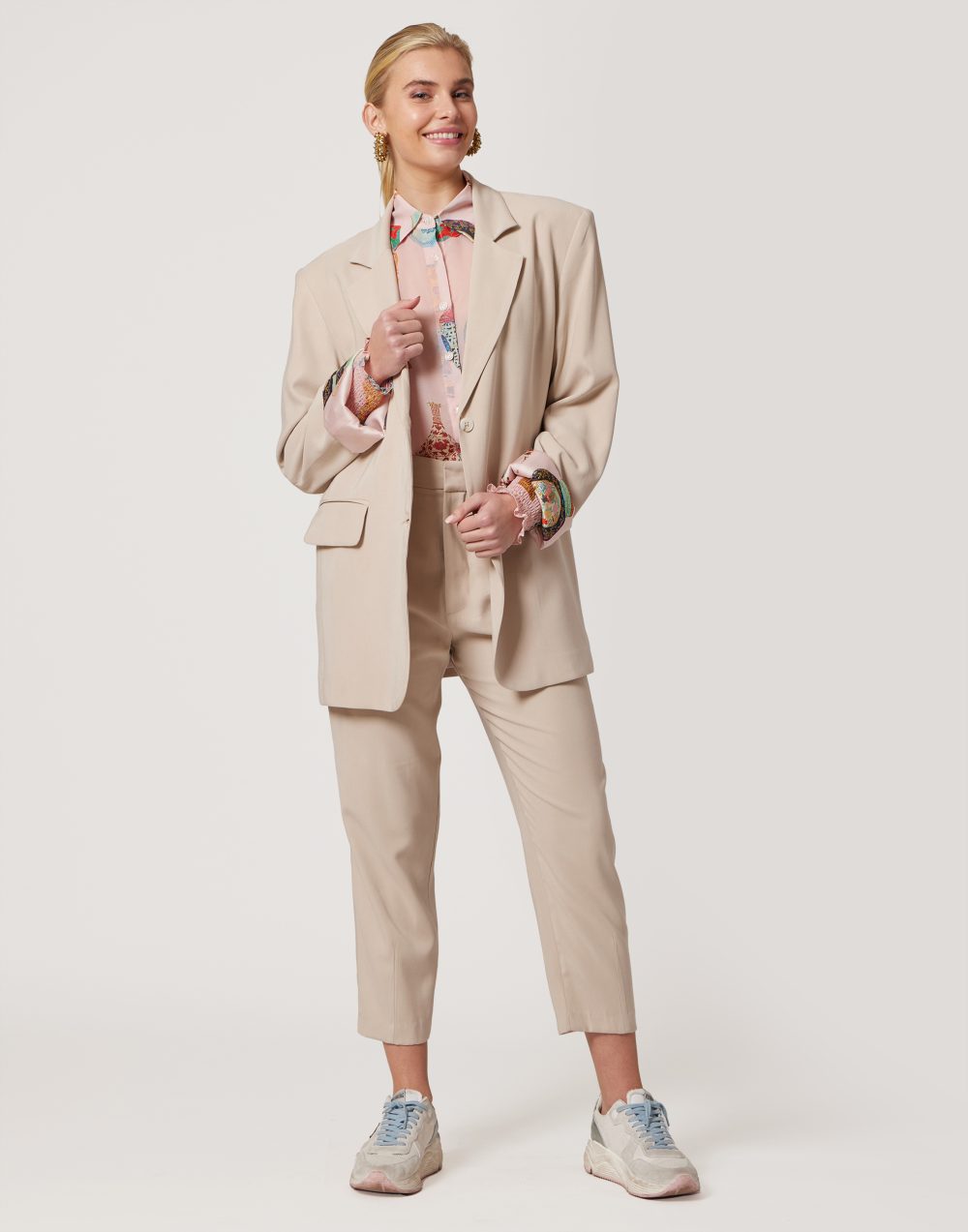 Oversized Beige Blazer