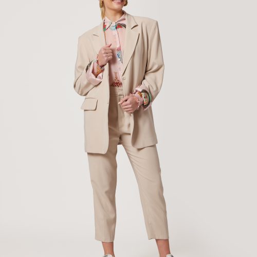 Oversized Beige Blazer