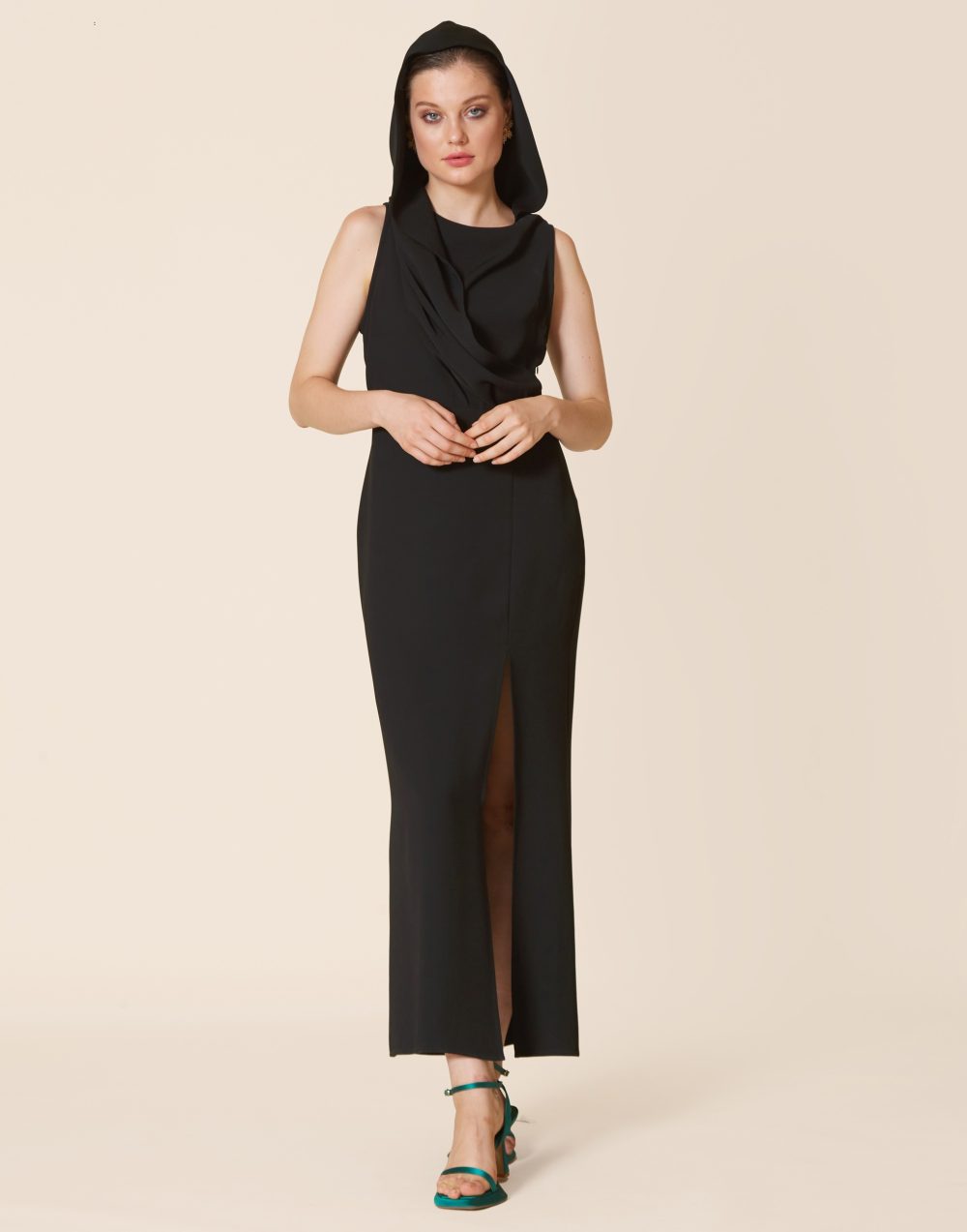 Black Dress With Hood