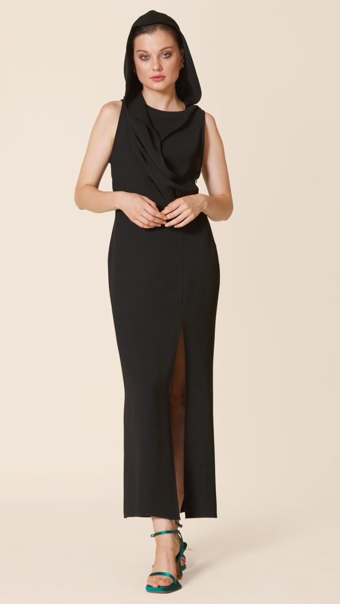 Black Dress With Hood