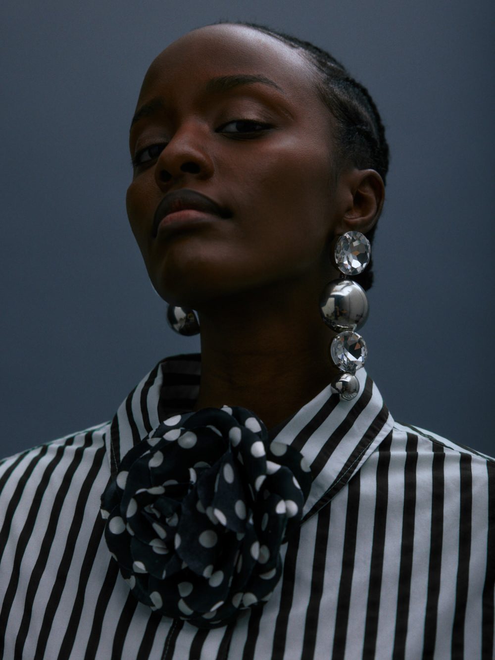 Polka Dot Flower Brooch