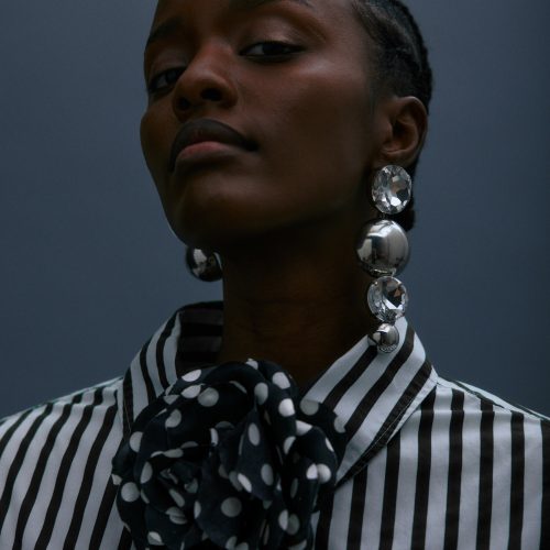 Polka Dot Flower Brooch