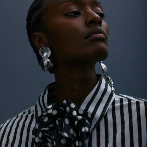 Polka Dot Flower Brooch