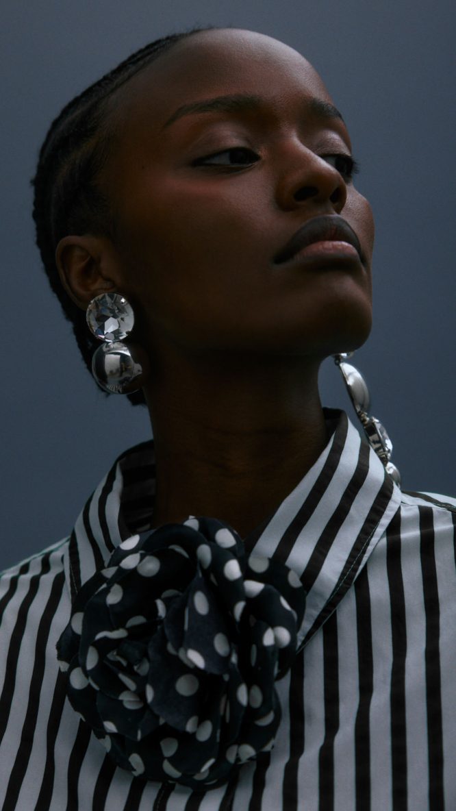 Polka Dot Flower Brooch