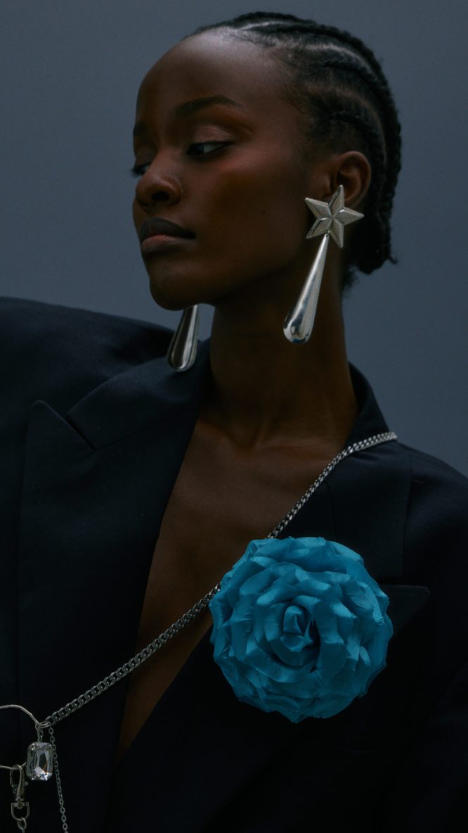 Turquoise Flower Brooch