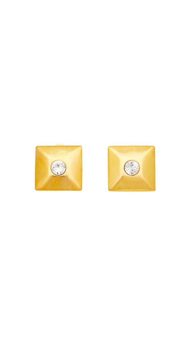 Inez Clips Gold Crystal