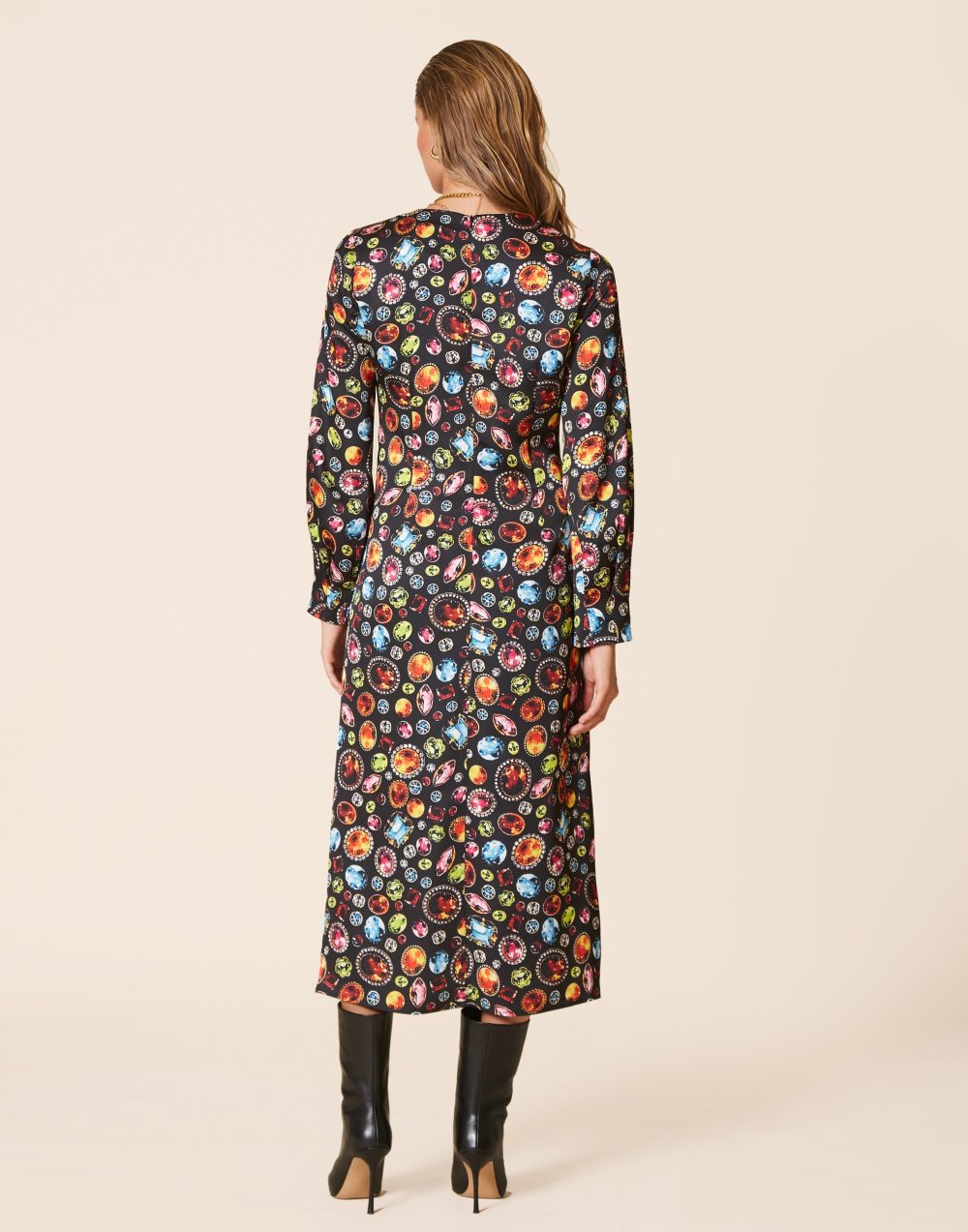 Gemstone Printed Dress