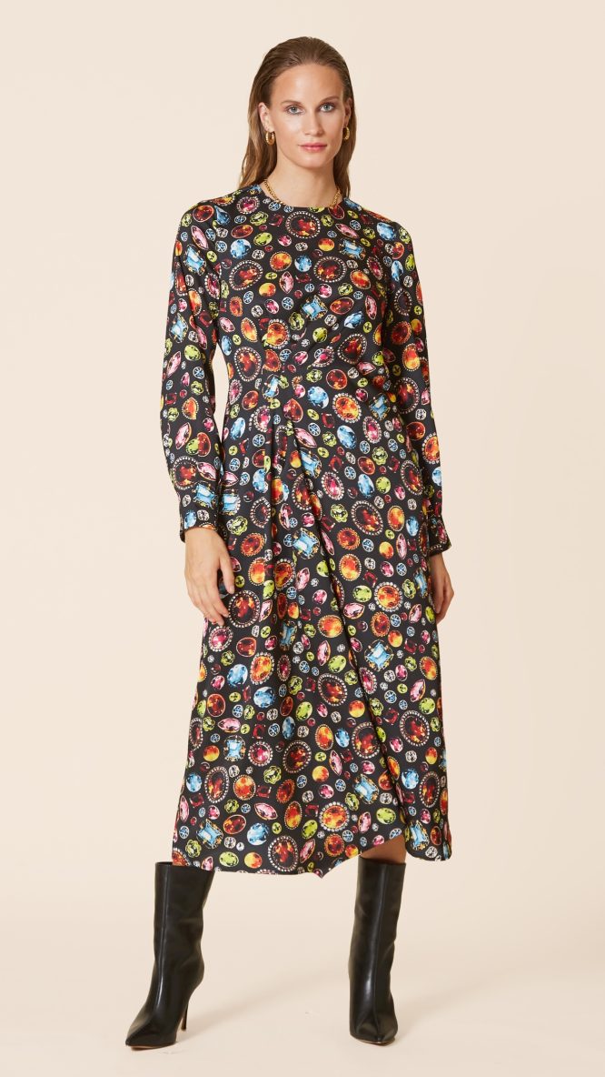 Gemstone Printed Dress