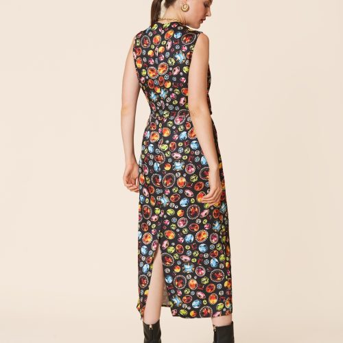 Sleeveless Printed Dress