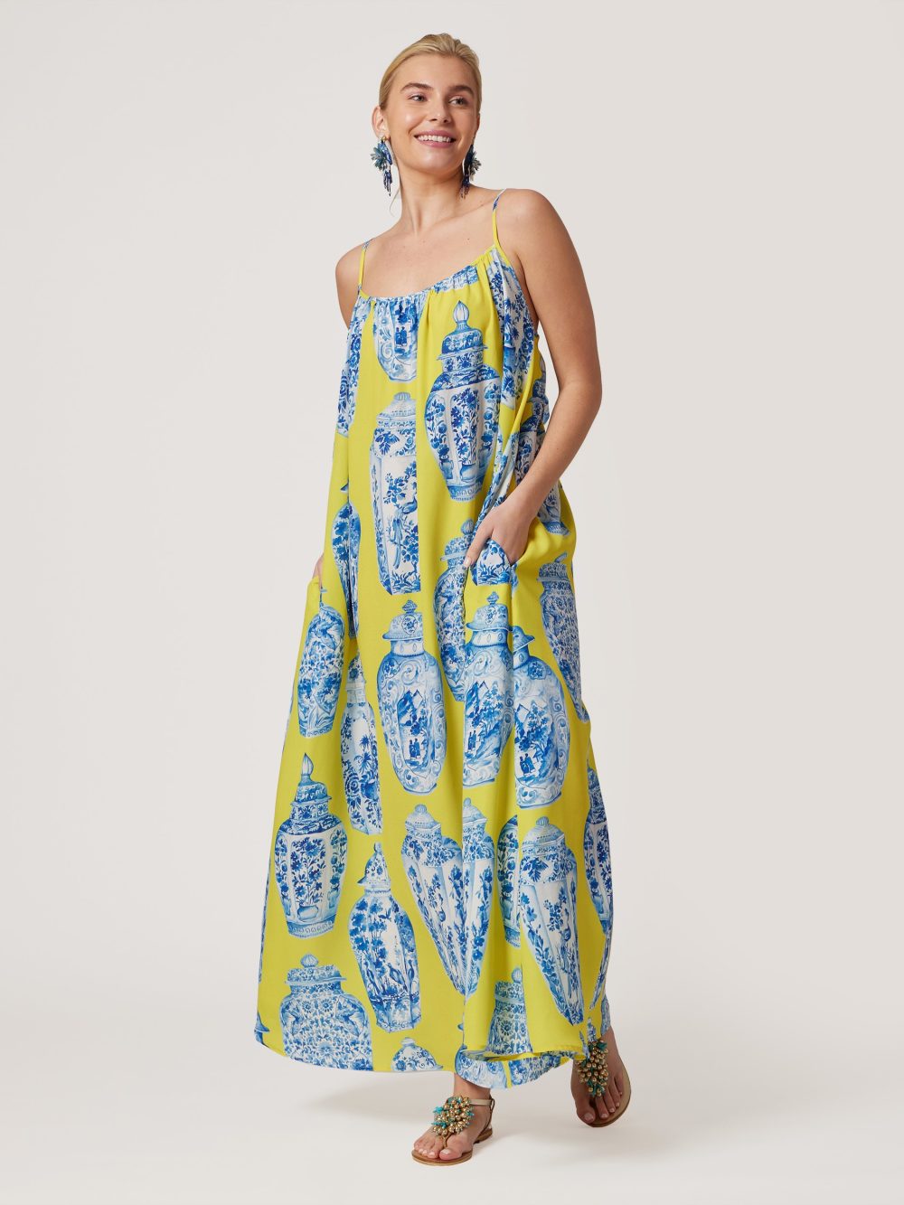 Printed Yellow Dress