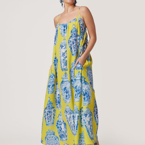 Printed Yellow Dress