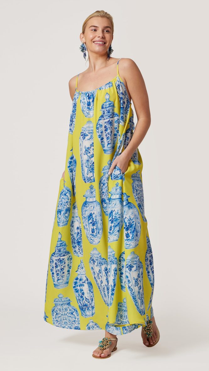 Printed Yellow Dress