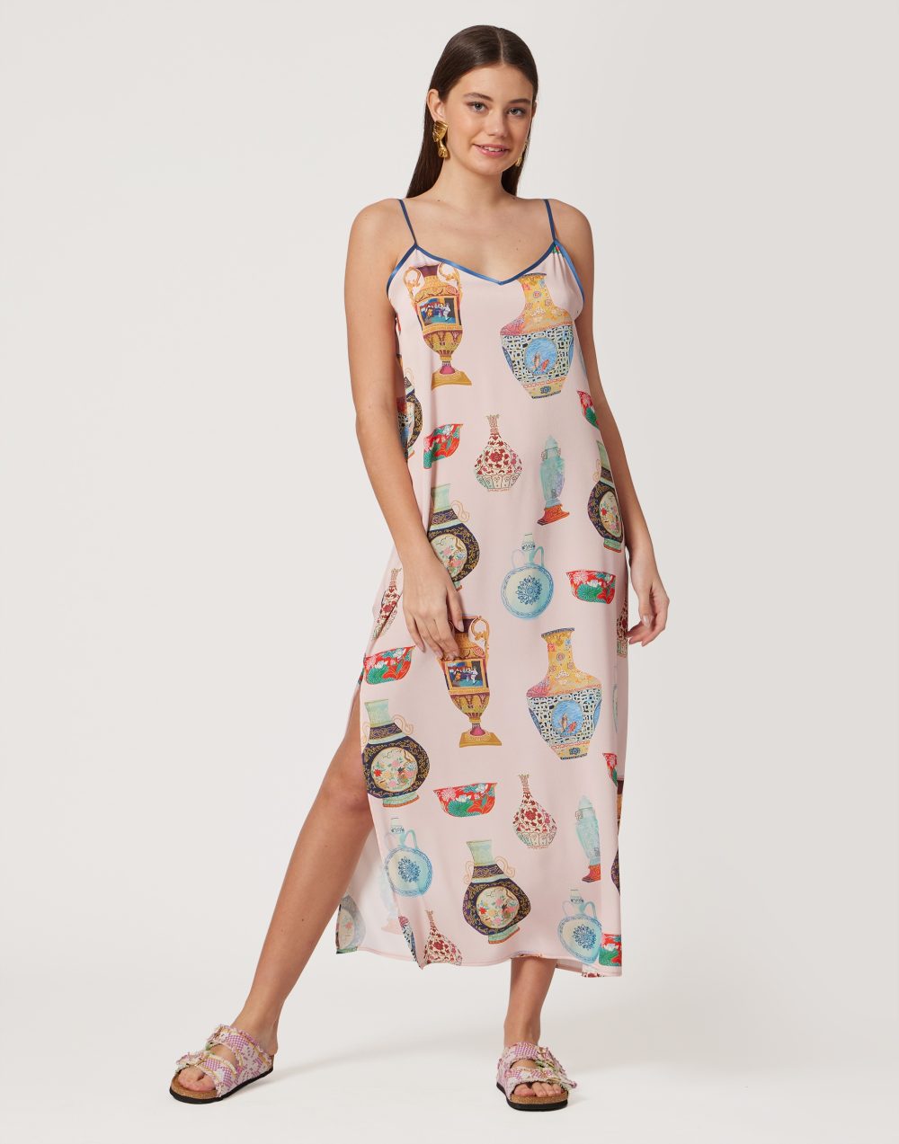 Printed Baby Pink Dress