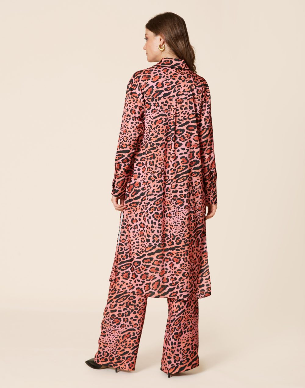 Pink Leopard Long Shirt