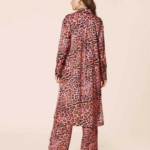 Pink Leopard Long Shirt