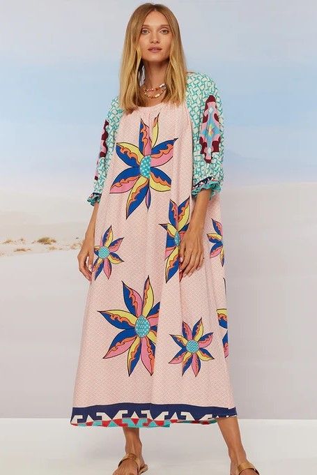 Amelia Puff Pow Wow Sleeve Dress