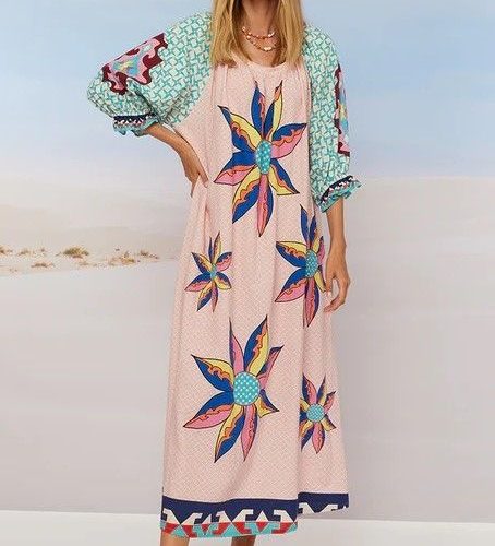 Amelia Puff Pow Wow Sleeve Dress