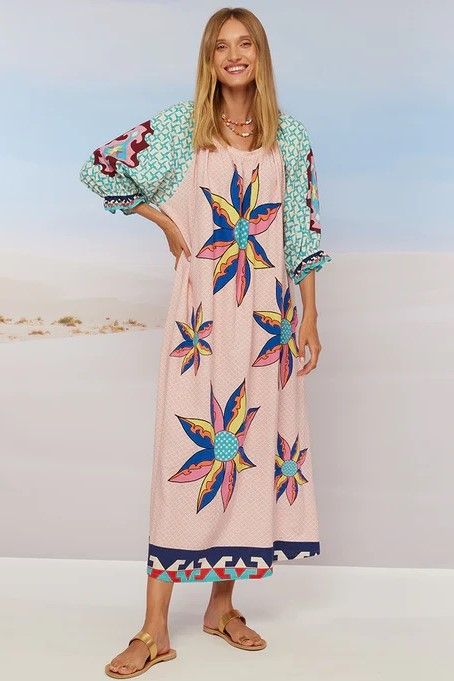 Amelia Puff Pow Wow Sleeve Dress