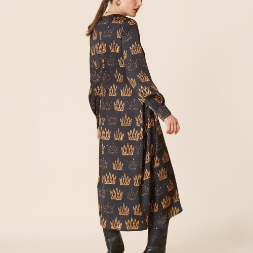 Crown Printed Dress