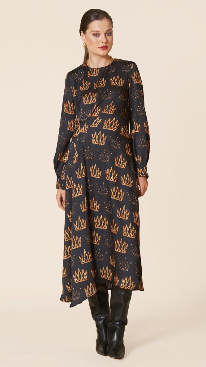 Crown Printed Dress