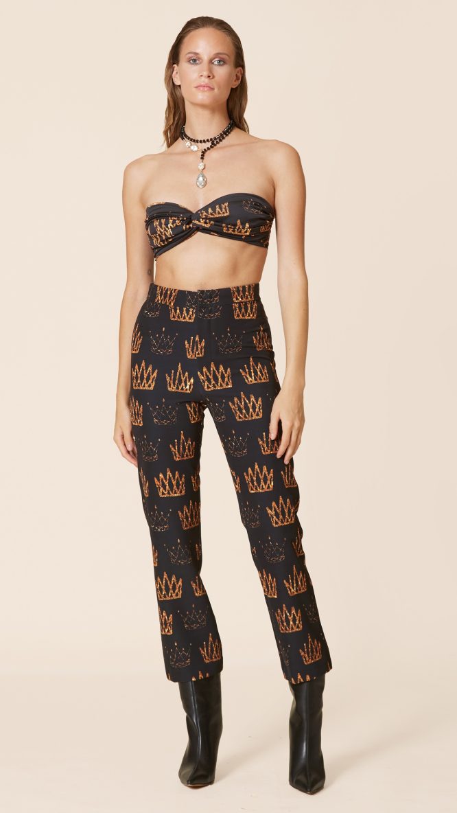 Crown Printed Pants