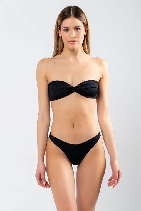 Luna Nero Rib - Bikini Set