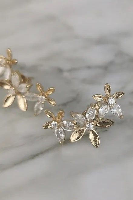 Flora Gold Earrings