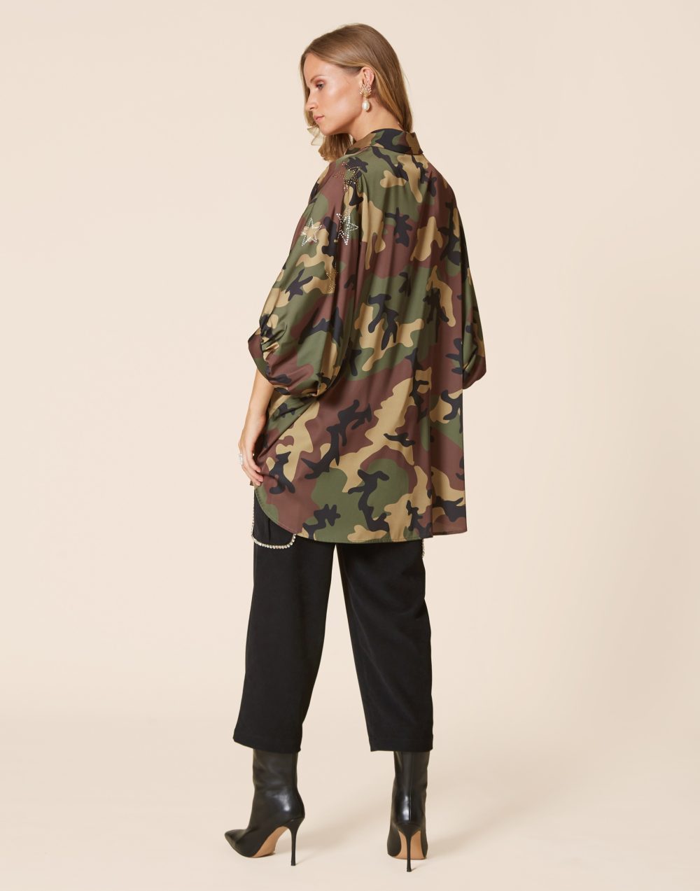 Oversized Military Shirt .