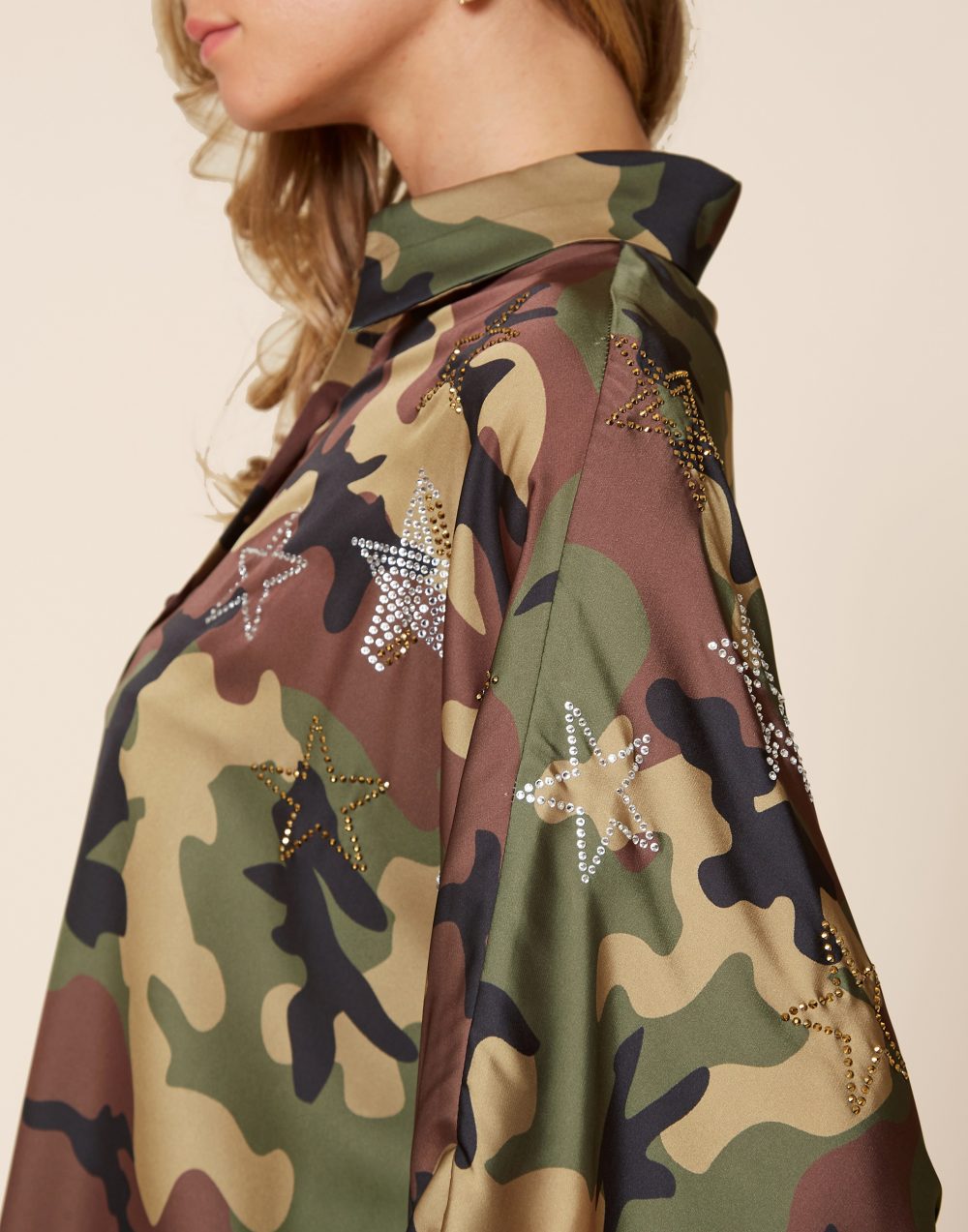 Oversized Military Shirt .