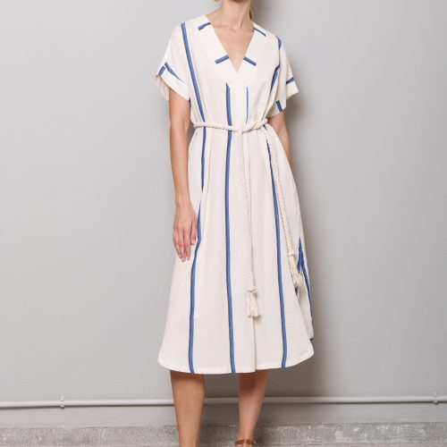 Albero Dress Stripe Blue