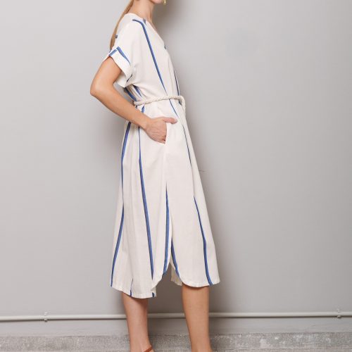 Albero Dress Stripe Blue
