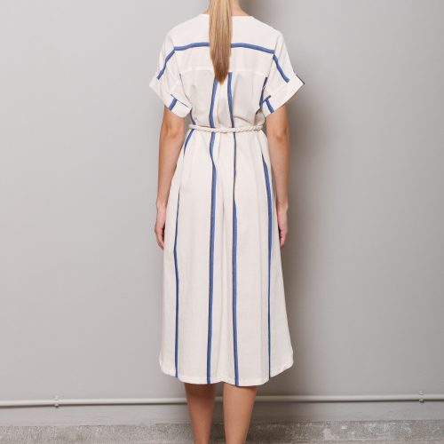 Albero Dress Stripe Blue