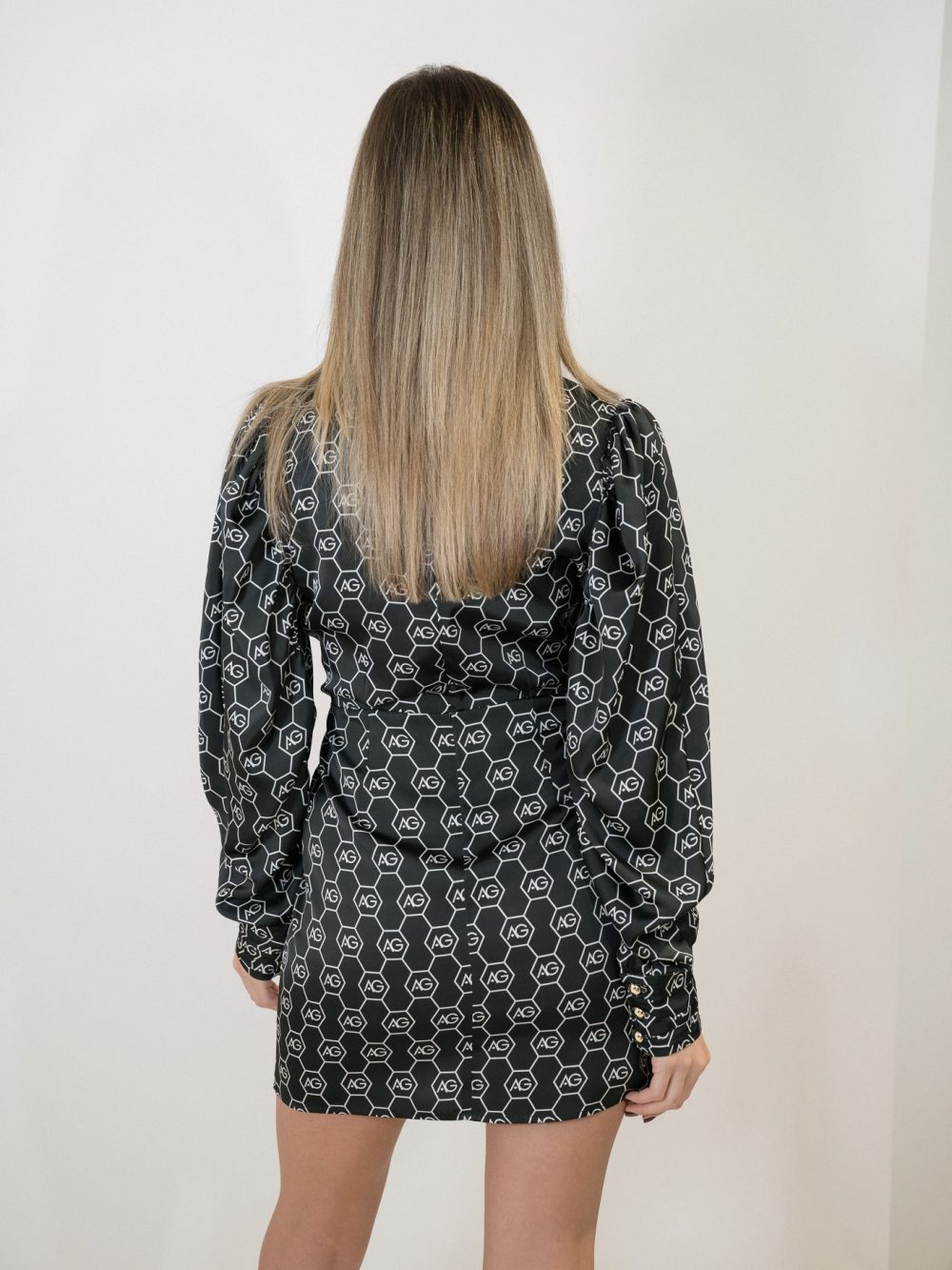 Black Mini Dress With Logo