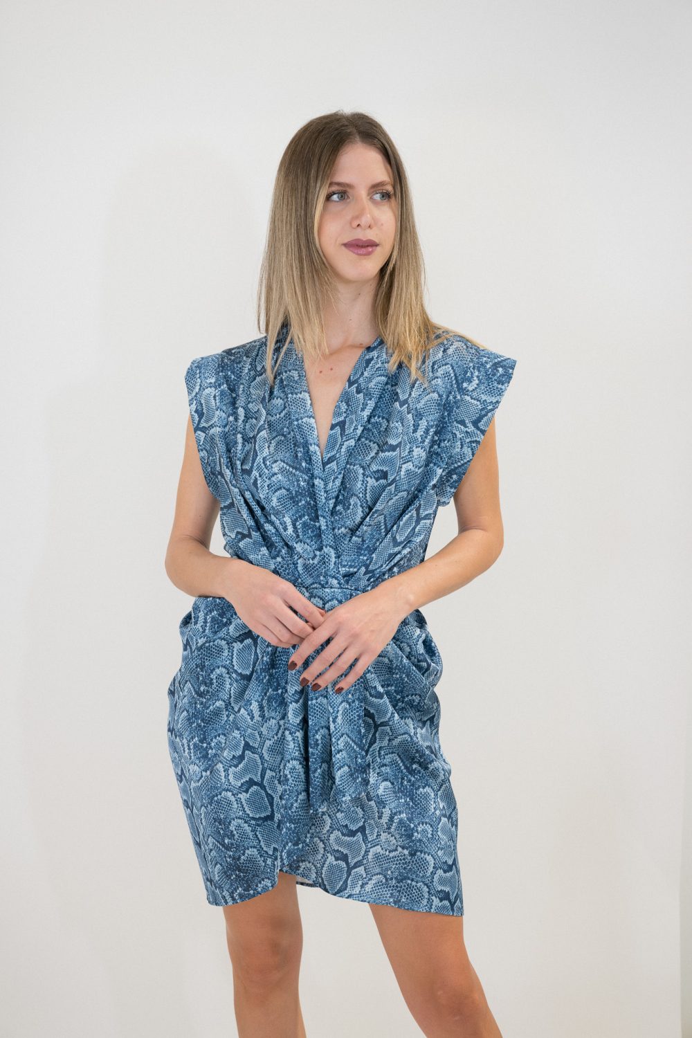 Sleeve less Mini Dress Animal Print