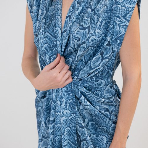 Sleeve less Mini Dress Animal Print