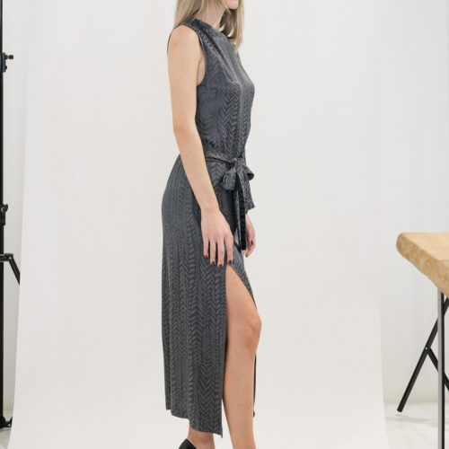 Grey Midi Dress