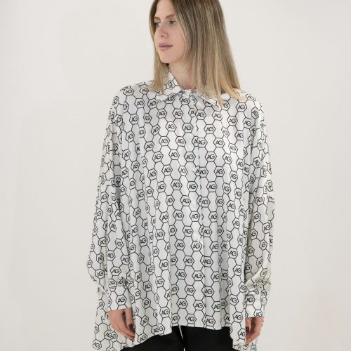 AG Logo Printed Oversized Shirt